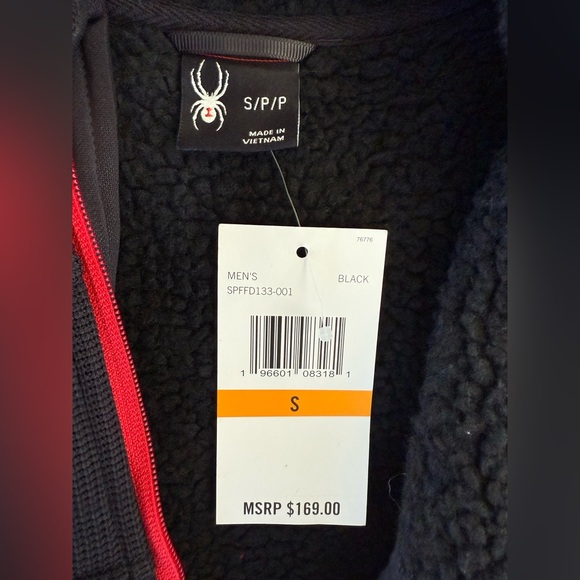 MENS SPYDER EXPO FLEECE LINED FULL ZIP INSULATED WOVEN JACKET - Picture 2 of 16